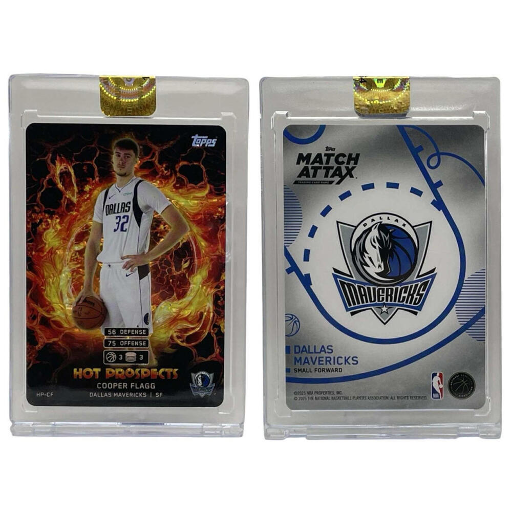 2025 Topps Match Attax Cooper Flagg Mavericks Hot Prospects Rookie Card (RC)